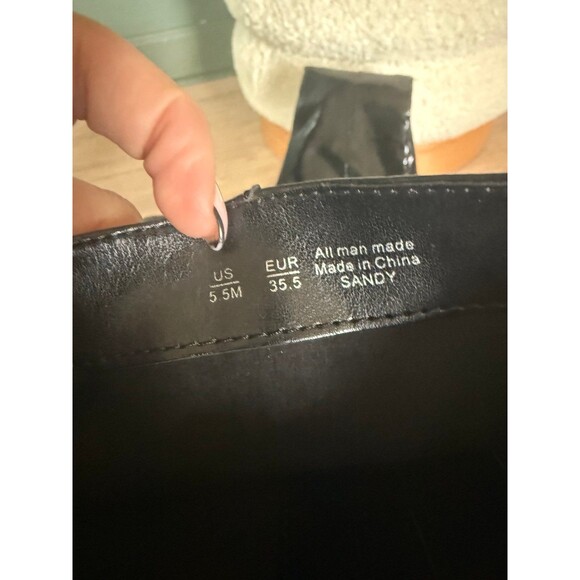 New Circus NY Women's Sandy Knee High Boot Black Patient shiny tall boots 5.5 - Picture 5 of 5